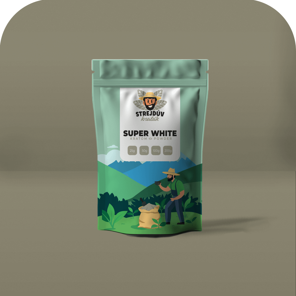 Super White Kratom feines helles Pulver Premium Qualität aus Südostasien